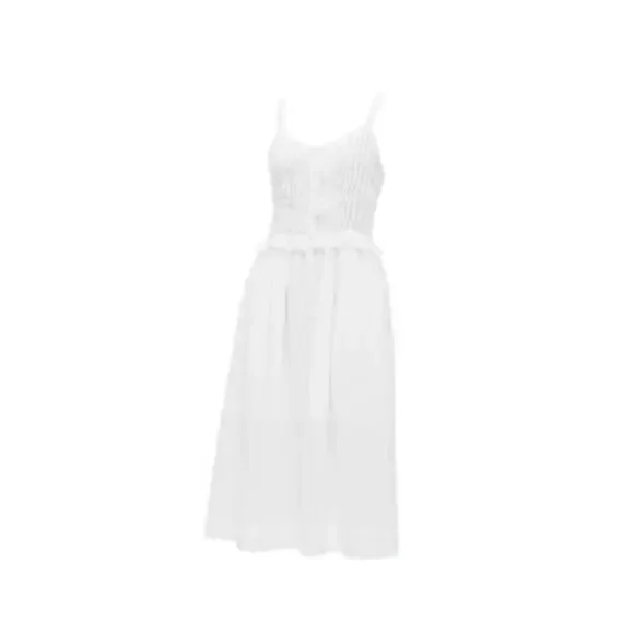 SEA NEW YORK Pearl Zora Solid Tank Button Down Dress Size M NWT Midi